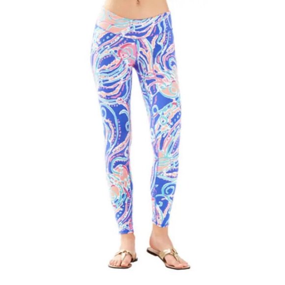 Lilly Pulitzer Jellies Be Jammin WEEKENDER LEGGINGS Pants Luxletic XS WORN ONCE - Picture 1 of 10